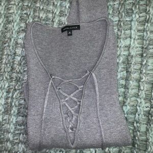 PacSun Kendall & Kylie Lace Up Sweater